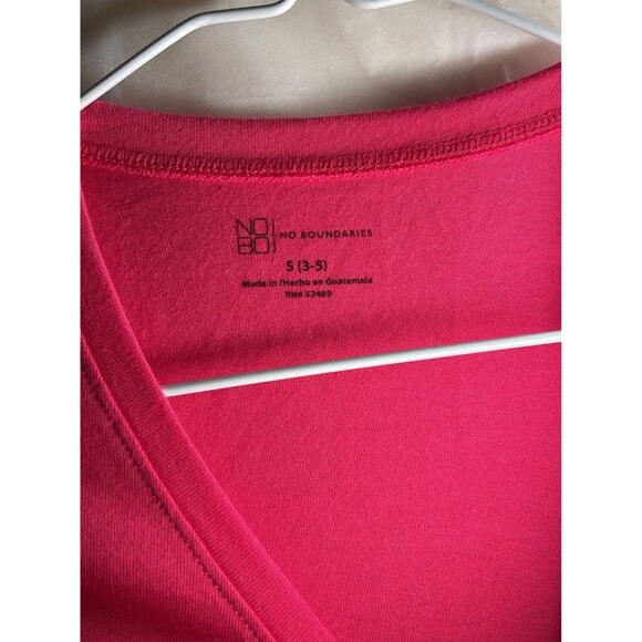 No Boundaries Small (3-4) Junior Hot Pink T-Shirt NEW! - Picture 3 of 7